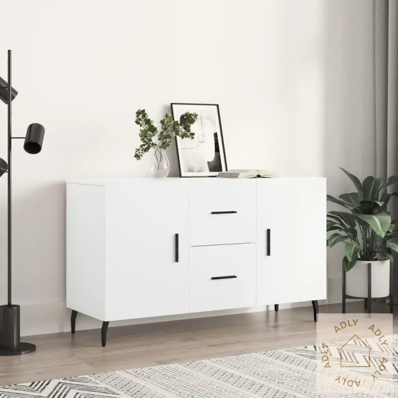 Skjenk Hvit 100X36X60 Cm Konstruert Tre