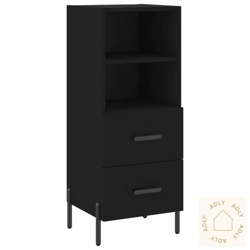 Skjenk Svart 34,5X34X90 Cm Konstruert Tre
