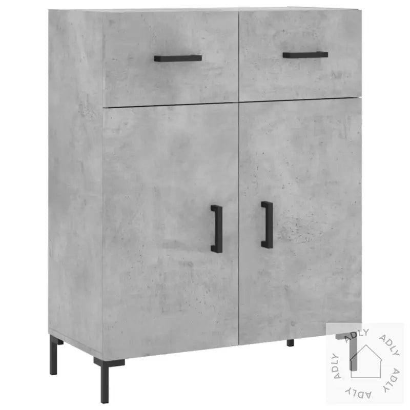 Skjenk Betonggrå 69,5X34X90 Cm Konstruert Tre