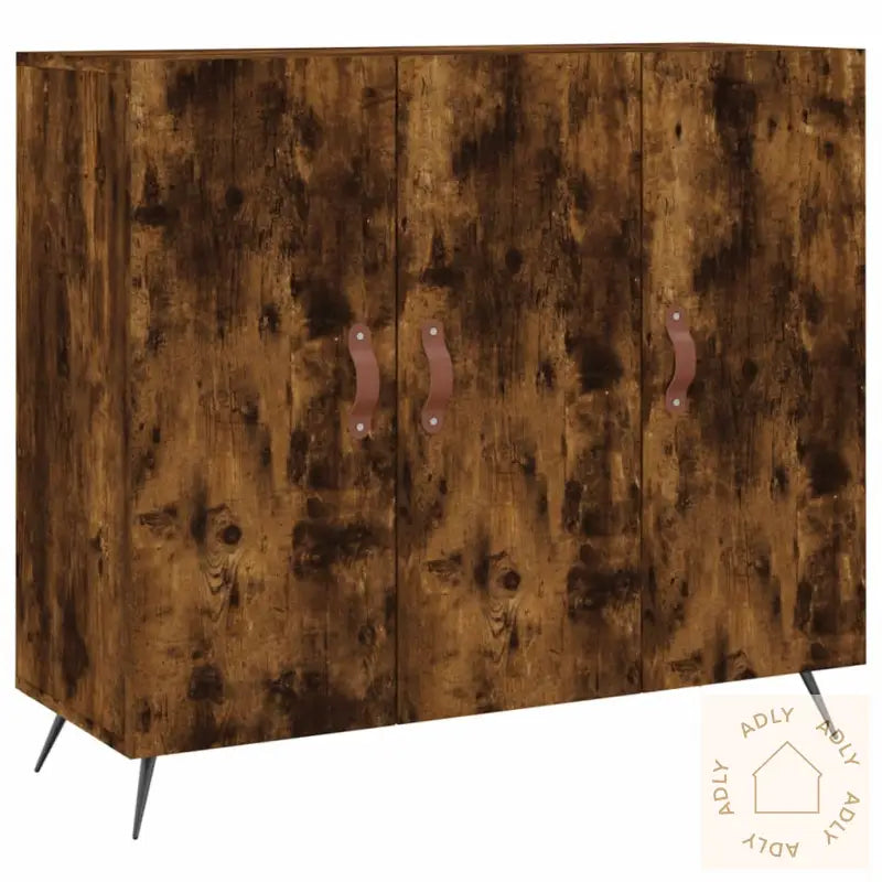 Skjenk Røkt Eik 90X34X80 Cm Konstruert Tre