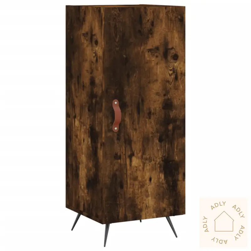 Skjenk Røkt Eik 34,5X34X90 Cm Konstruert Tre