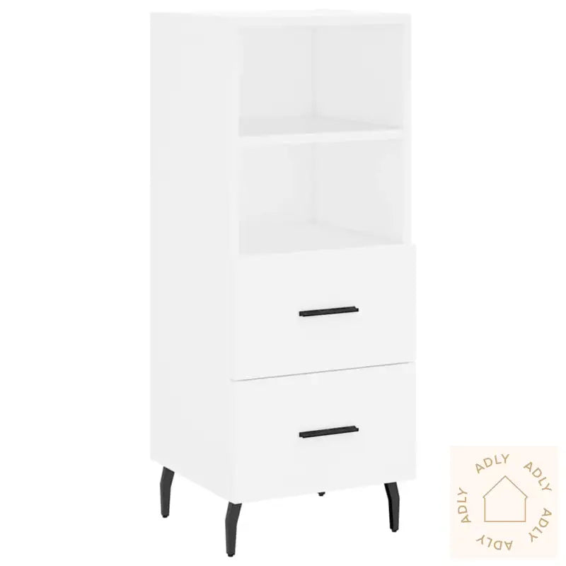 Skjenk Hvit 34,5X34X90 Cm Konstruert Tre