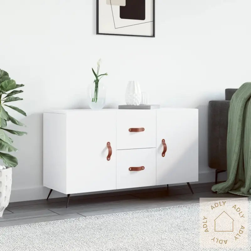 Skjenk Hvit 100X36X60 Cm Konstruert Tre