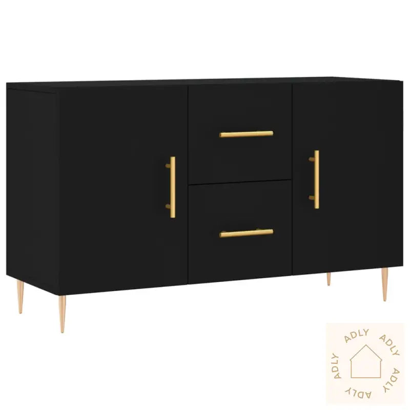 Skjenk Svart 100X36X60 Cm Konstruert Tre