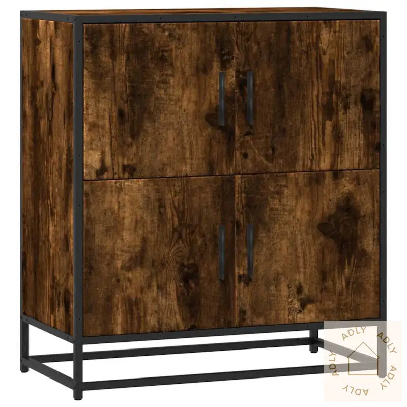 Skjenk Røkt Eik 68X35X76 Cm Konstruert Tre