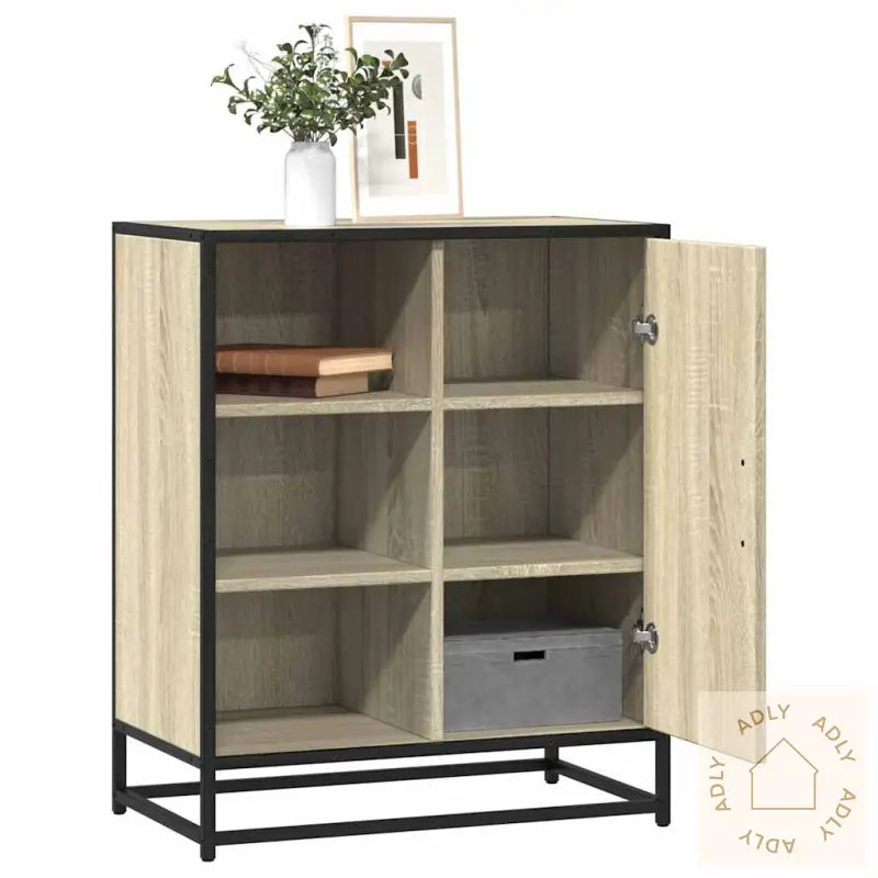 Skjenk Sonoma Eik 62X35X76 Cm Konstruert Tre