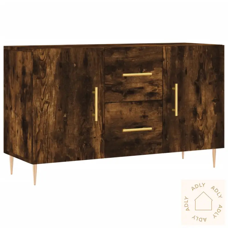 Skjenk Røkt Eik 100X36X60 Cm Konstruert Tre