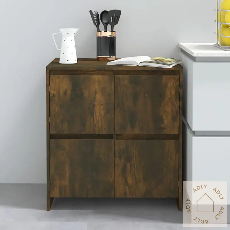 Skjenk Røkt Eik 70X41X75 Cm Konstruert Tre