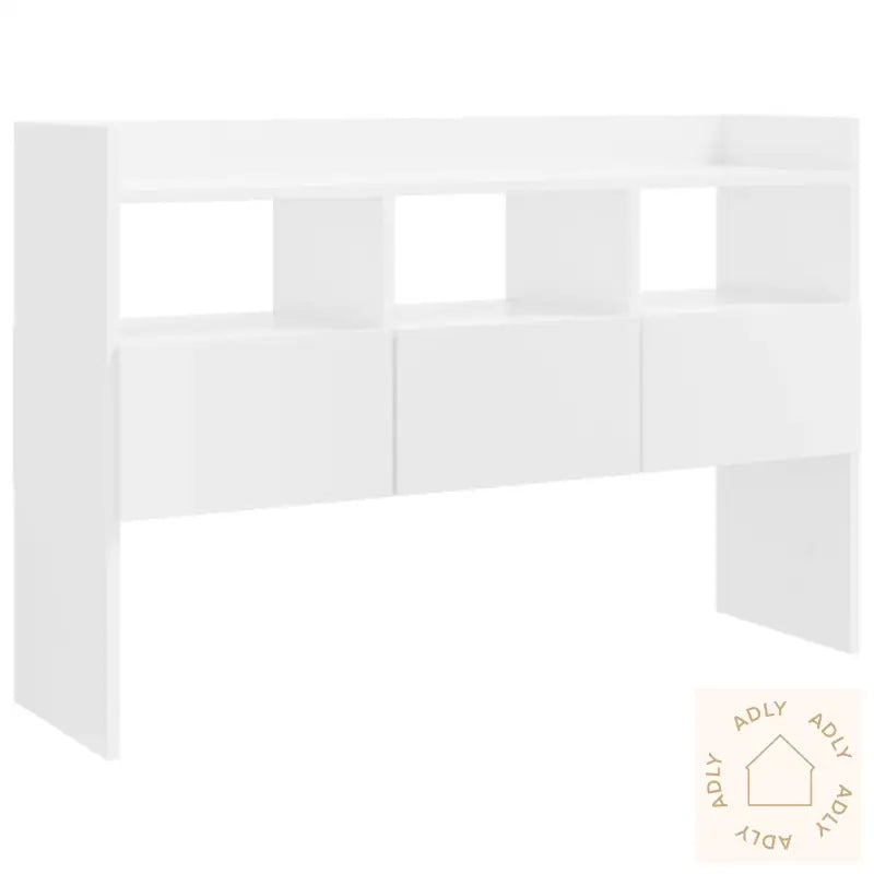 Skjenk Høyglans Hvit 105X30X70 Cm Konstruert Tre