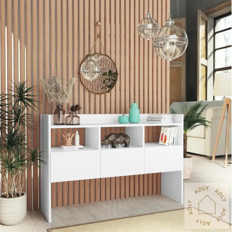 Skjenk Hvit 105X30X70 Cm Konstruert Tre