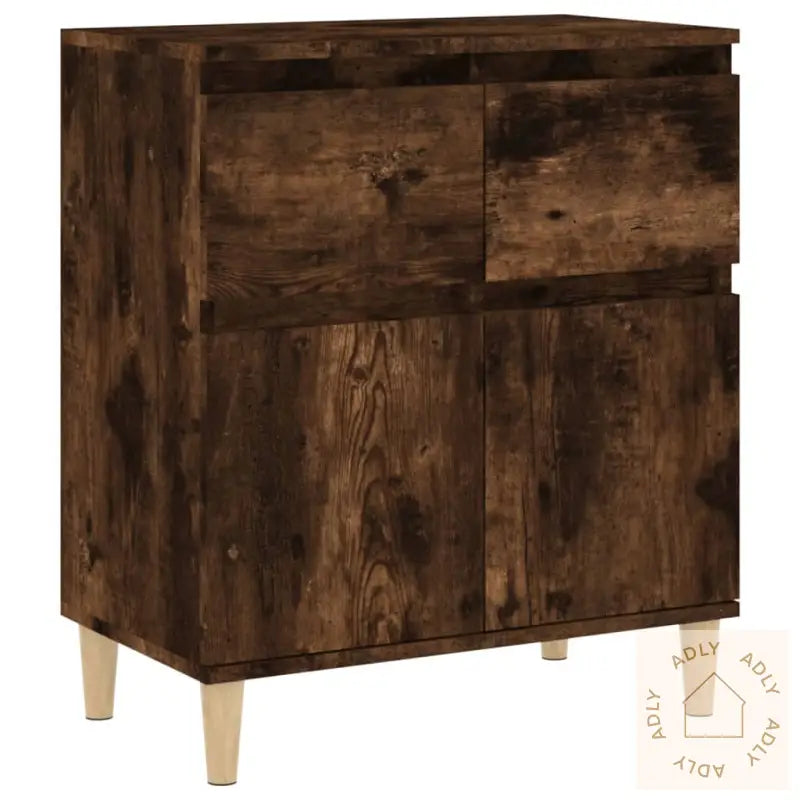 Skjenk Røkt Eik 60X35X70 Cm Konstruert Tre