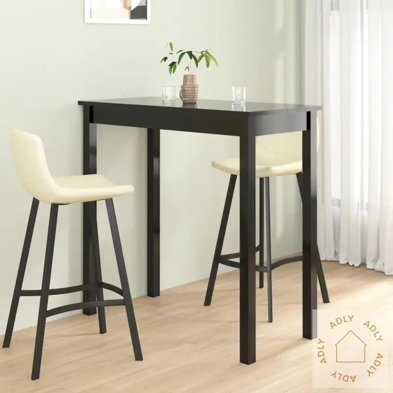 Barbord Mdf Svart 115X55X107 Cm
