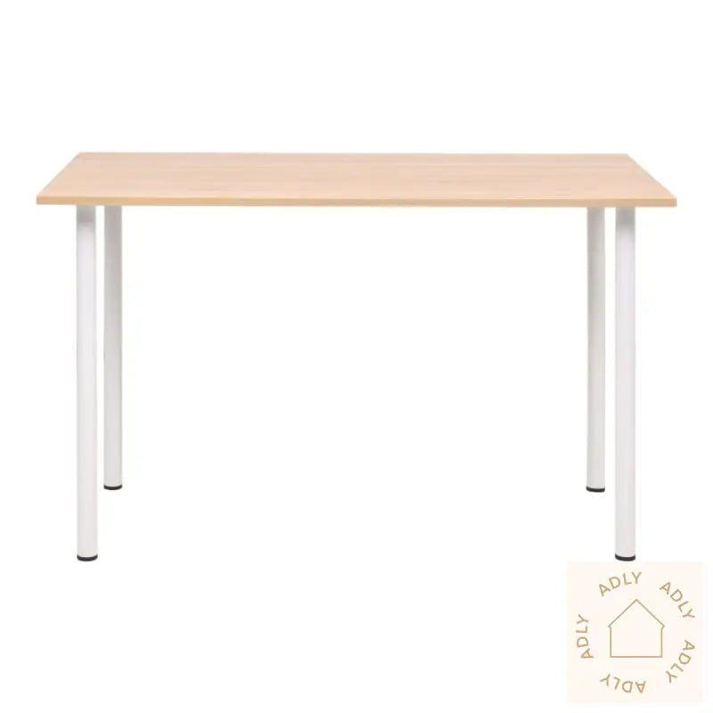 Spisebord 120X60X73 Cm Eik Og Hvit