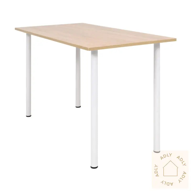 Spisebord 120X60X73 Cm Eik Og Hvit