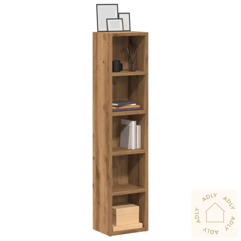Cd-Skap 2 Stk Artisan Eik 21X16X93,5 Cm Konstruert Tre