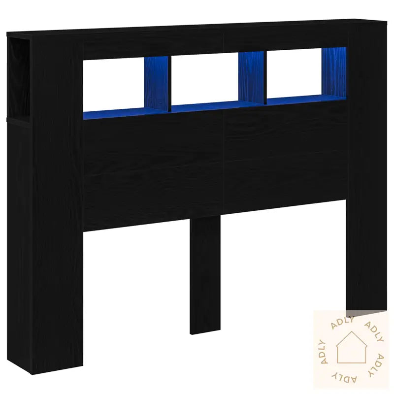 Led Hodegavl Svart Eik 140X18,5X40 Cm Konstruert Tre