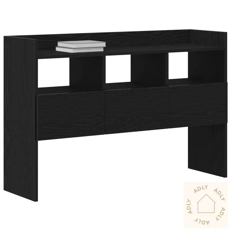 Sideboard Svart Eik 105X30X70 Cm Laget Av Tre