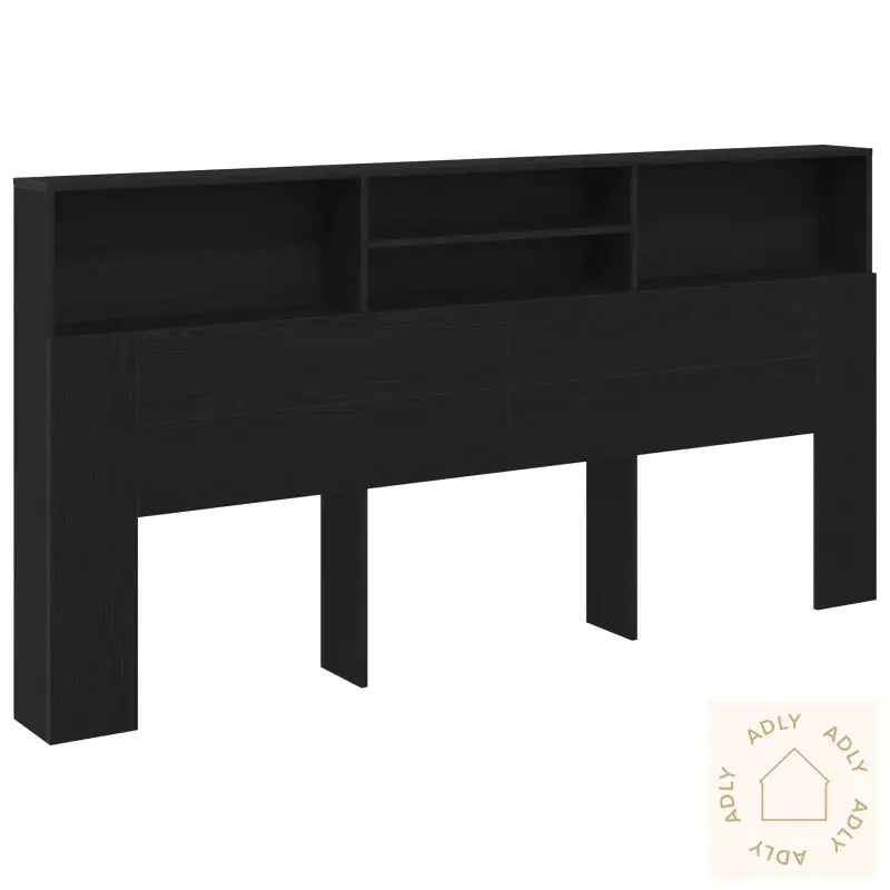 Black Oak Hodegavlskap, 200X19X103.5 Cm, Konstruert Tre