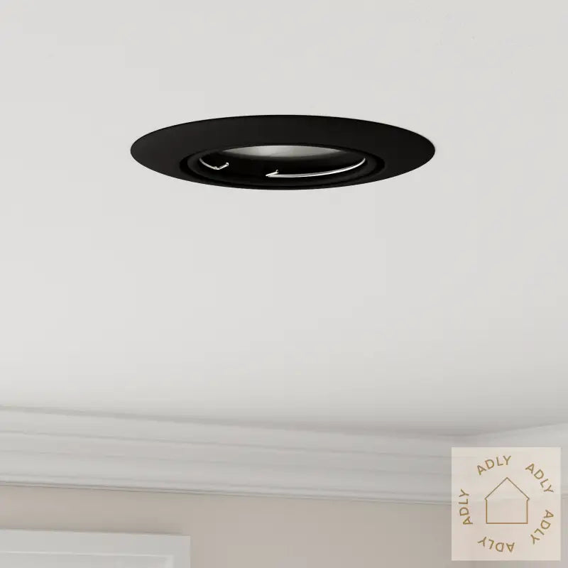 Innfelte Spotlights 12 Stk Runde Gu10 Svart Ø90 Mm Stål