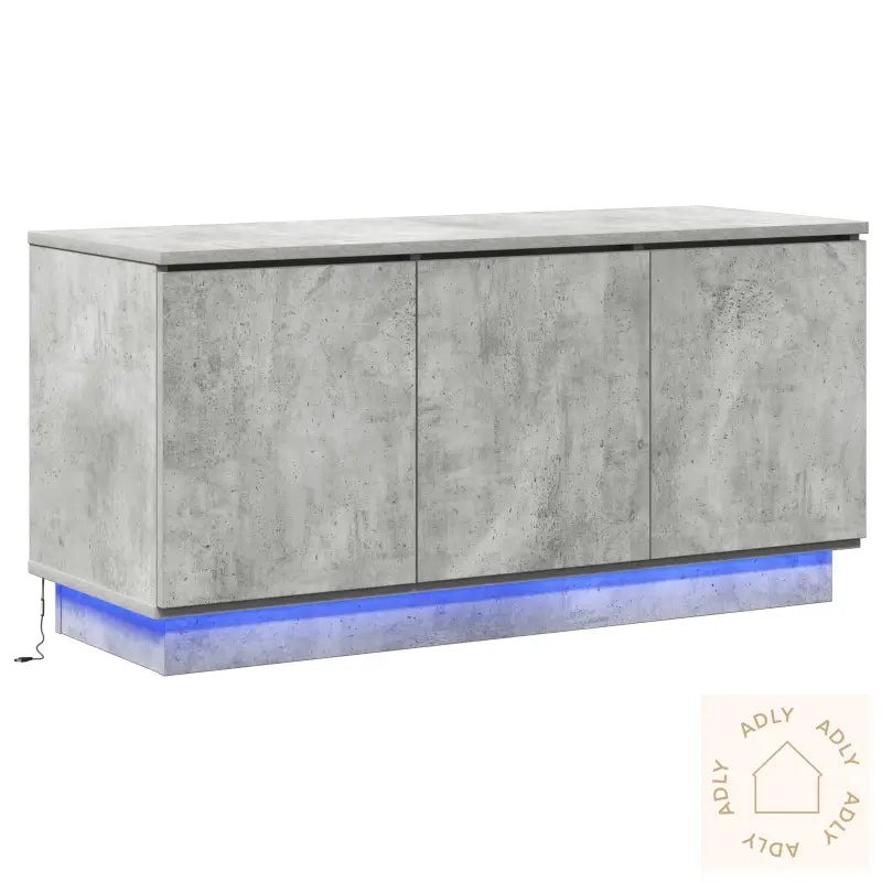 Tv-Skap Betonggrå 100X38X49 Cm Konstruert Tre