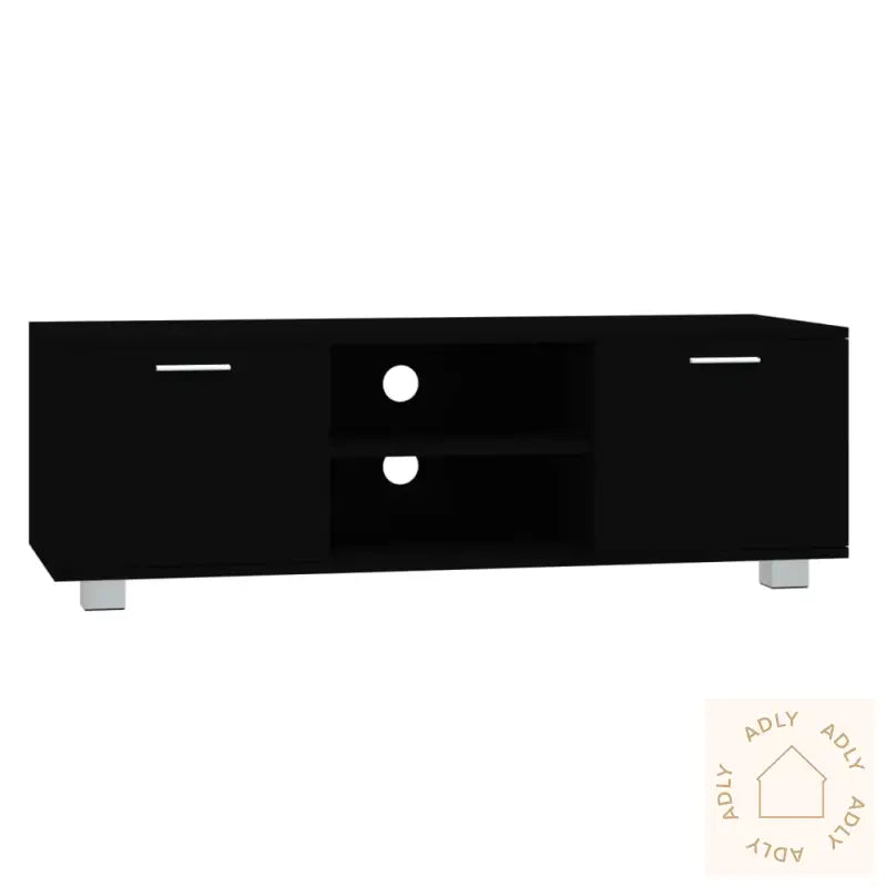 Tv-Benk Svart 120X40,5X35 Cm Konstruert Tre