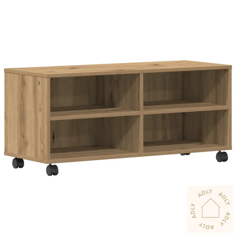 Tv-Benk Artisan Eik 90X35X35 Cm Konstruert Tre