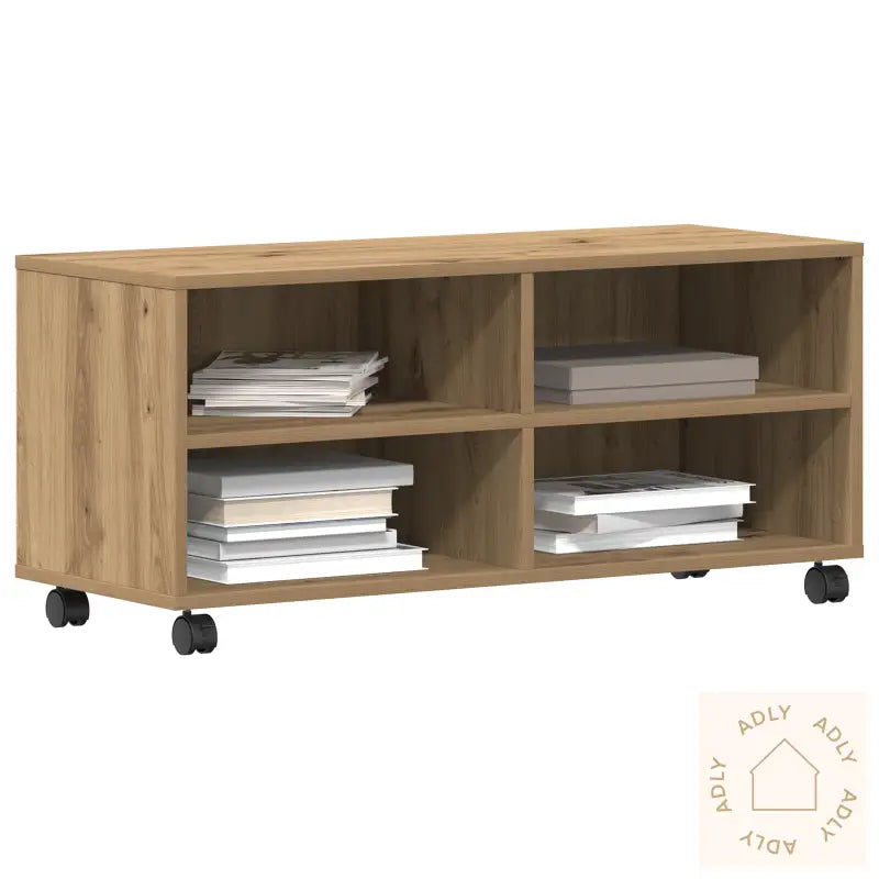 Tv-Benk Artisan Eik 90X35X35 Cm Konstruert Tre