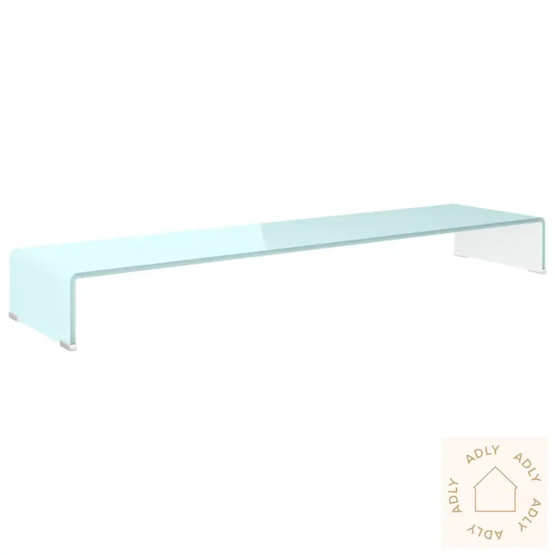 Tv-Benk Glass Grønn 120X30X13 Cm