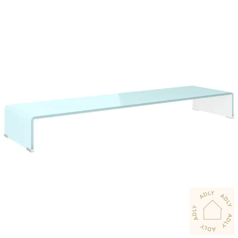 Tv-Benk Glass Grønn 110X30X13 Cm