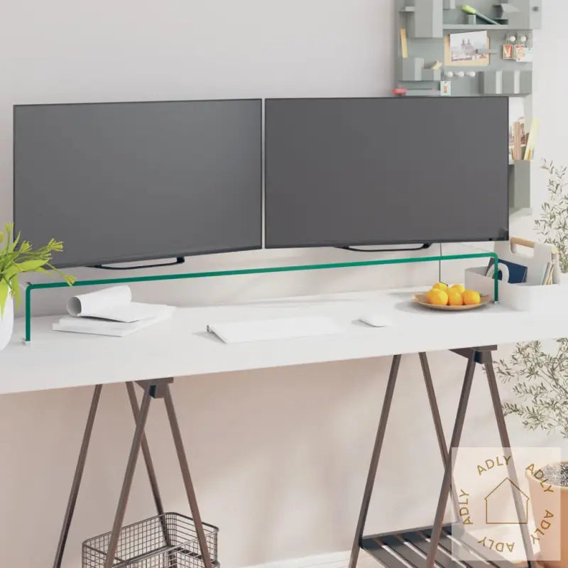 Tv-Benk Glass Klar 110X30X13 Cm