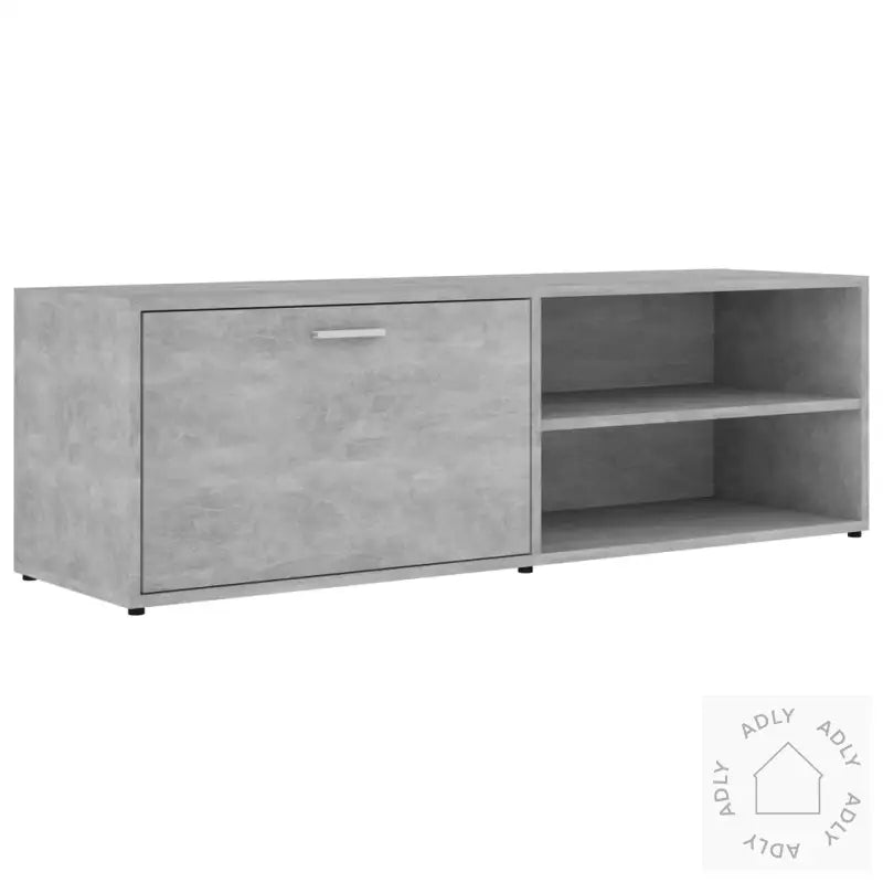 Tv-Benk Betonggrå 120X34X37 Cm Konstruert Tre