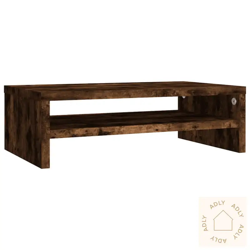 Skjermstativ Røkt Eik 42X24X13 Cm Konstruert Tre