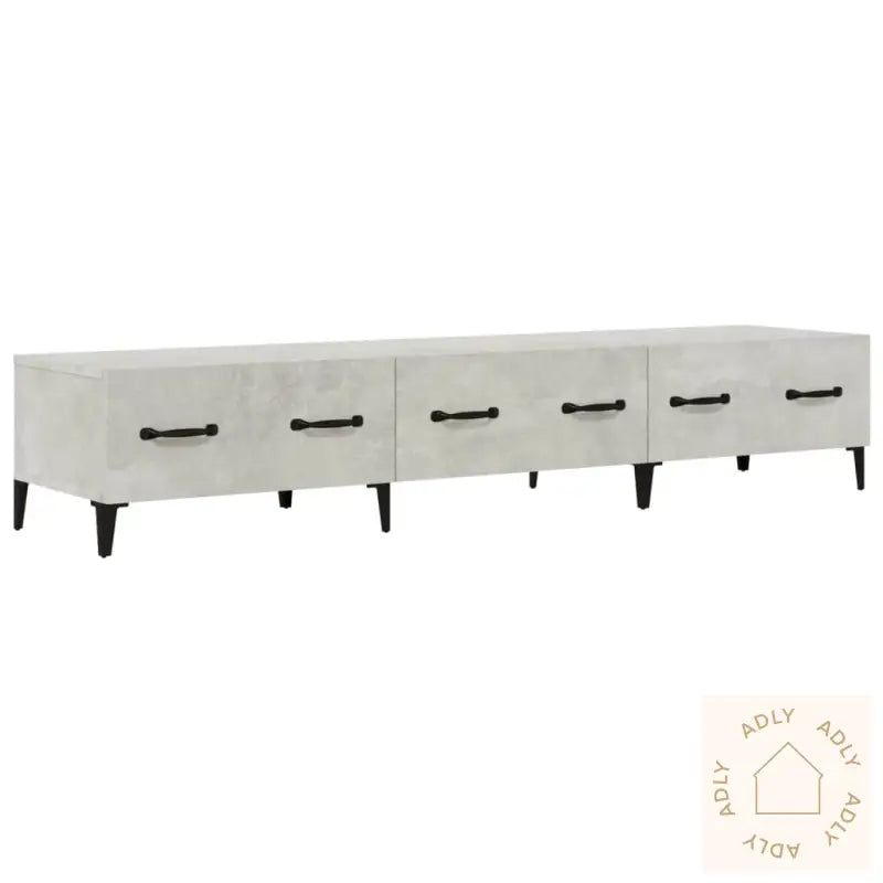 Tv-Benk Betonggrå 150X34,5X30 Cm Konstruert Tre