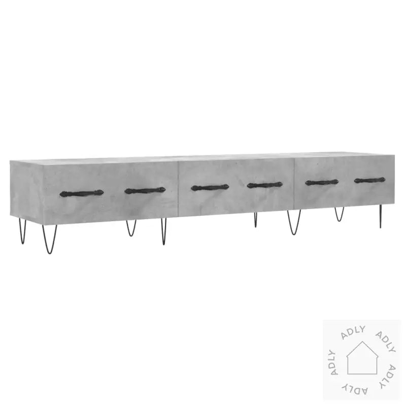 Tv-Benk Betonggrå 150X36X30 Cm Konstruert Tre
