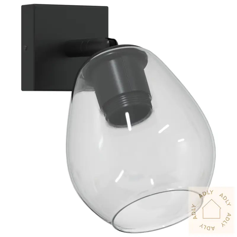 Taklamper Med Justerbar Glasslampe Anthracite E27