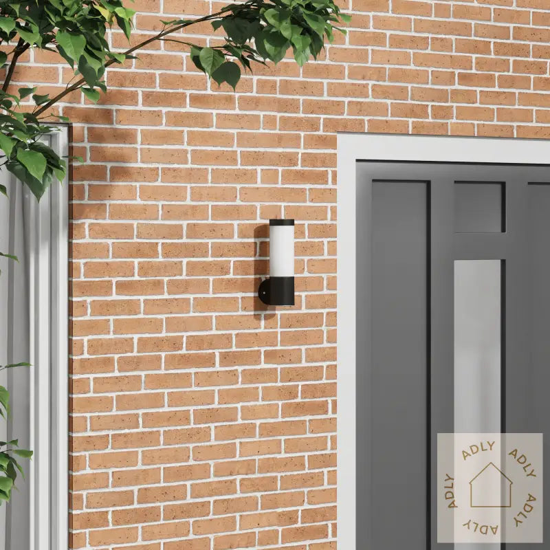 Utendørs Vegglampe Svart Rustfritt Stål Ip44