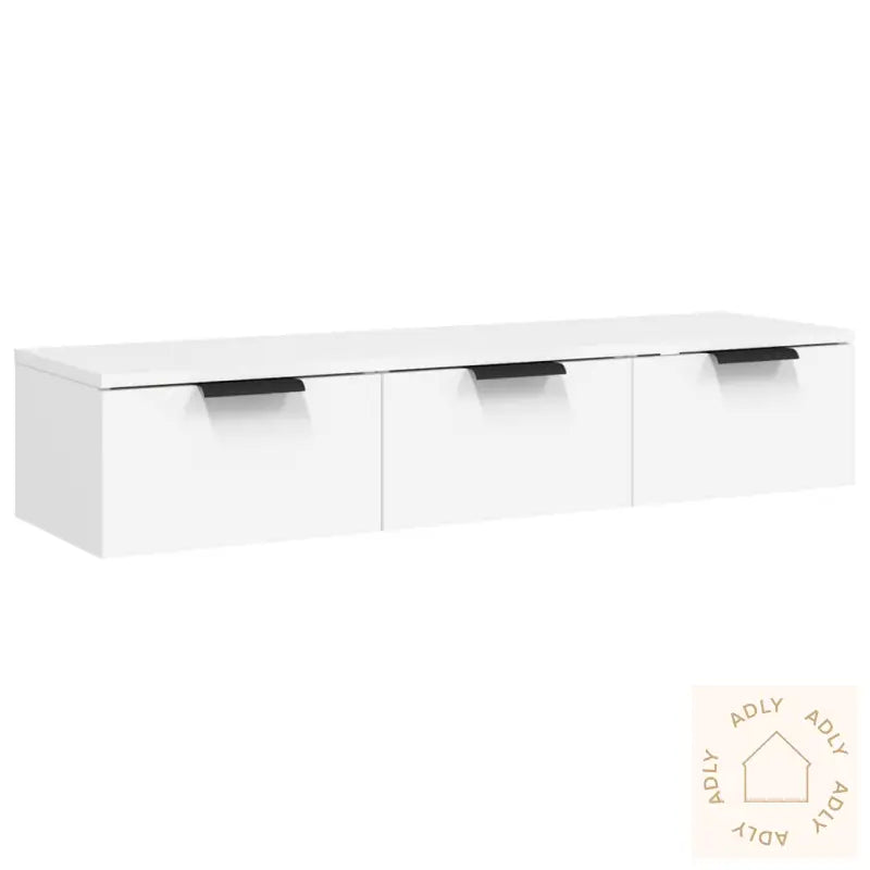 Veggskap Hvit 102X30X20 Cm Konstruert Tre