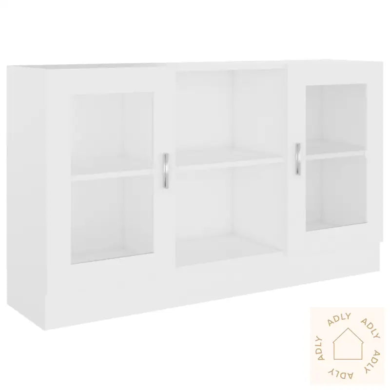 Vitrine Hvit 120X30,5X70 Cm Konstruert Tre