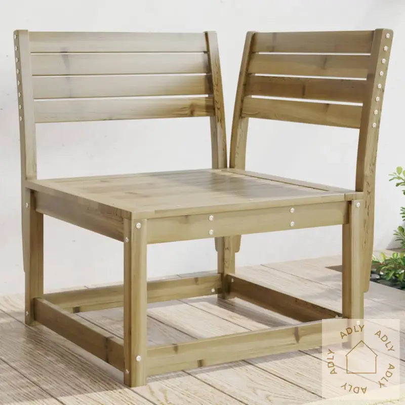 Hagesofa For Hjørne 73X73X78 Cm Impregnert Furu