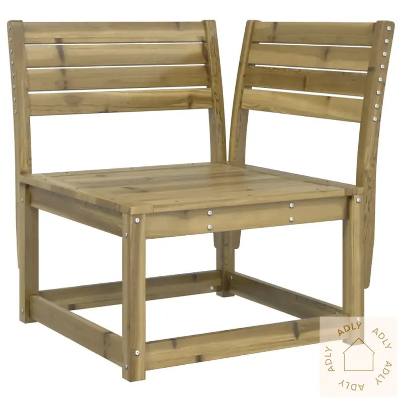 Hagesofa For Hjørne 73X73X78 Cm Impregnert Furu