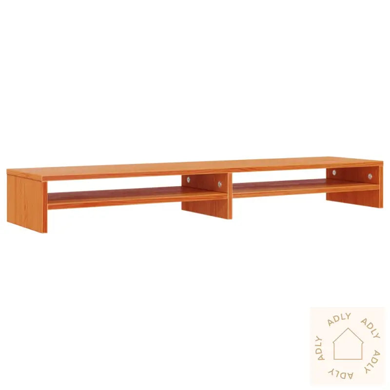 Monitorstativ Voksbrun 100X24X13 Cm Heltre Furu