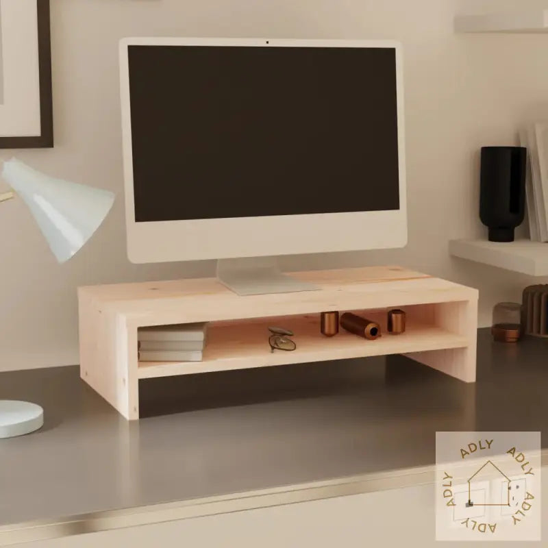 Monitorstativ 50X24X13 Cm Heltre Furu