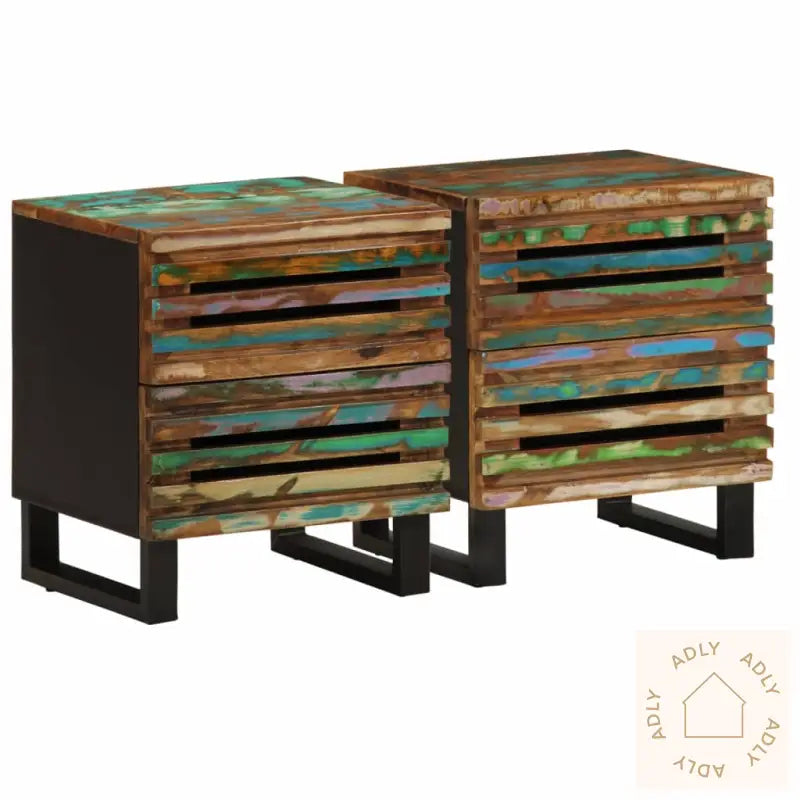 Nattbord 2 Stk 40X34X46 Cm Gjenvunnet Heltre