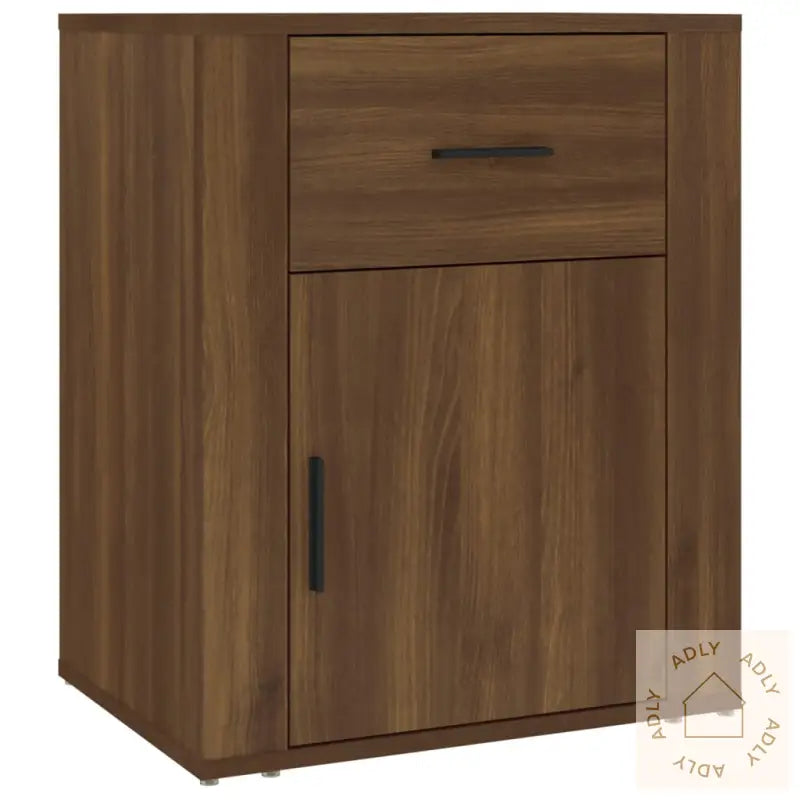 Nattbord Brun Eik 50X36X60 Cm Konstruert Tre