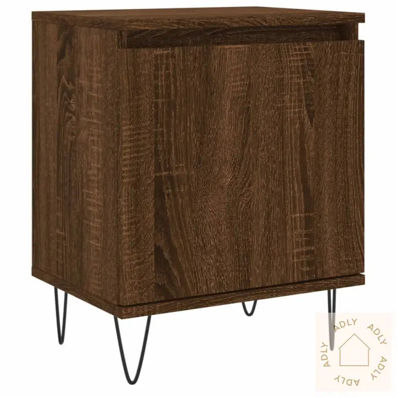 Nattbord Brun Eik 40X30X50 Cm Konstruert Tre