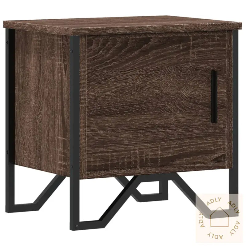 Nattbord Brun Eik 40X30X40 Cm Konstruert Tre