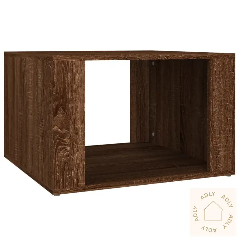 Nattbord Brun Eik 57X55X36 Cm Konstruert Tre