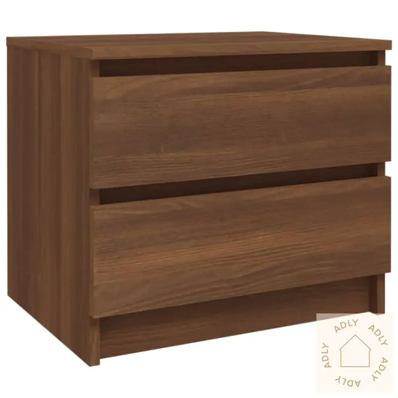 Nattbord Brun Eik 50X39X43,5 Cm Konstruert Tre