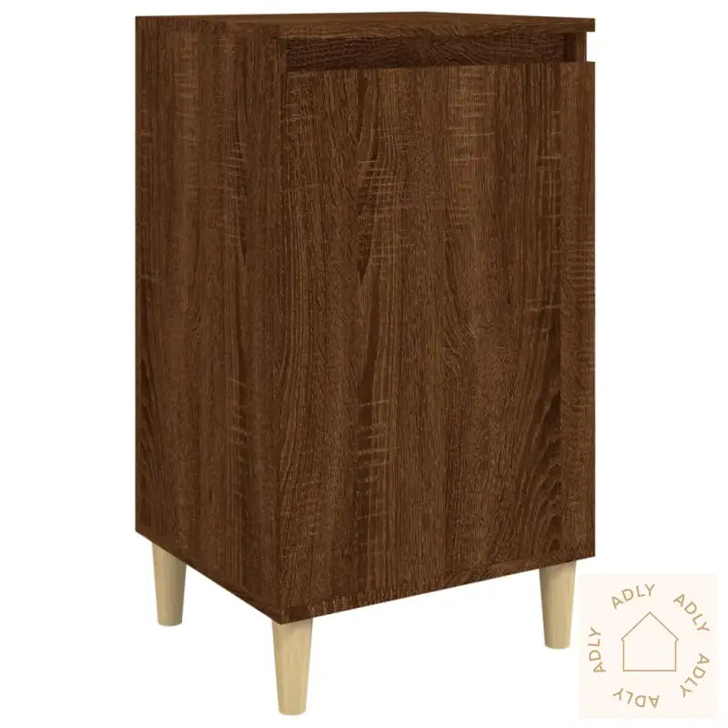 Nattbord Brun Eik 40X35X70 Cm Konstruert Tre