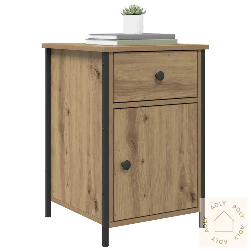Nattbord 2 Stk Artisan Eik 40X42X60 Cm Konstruert Tre